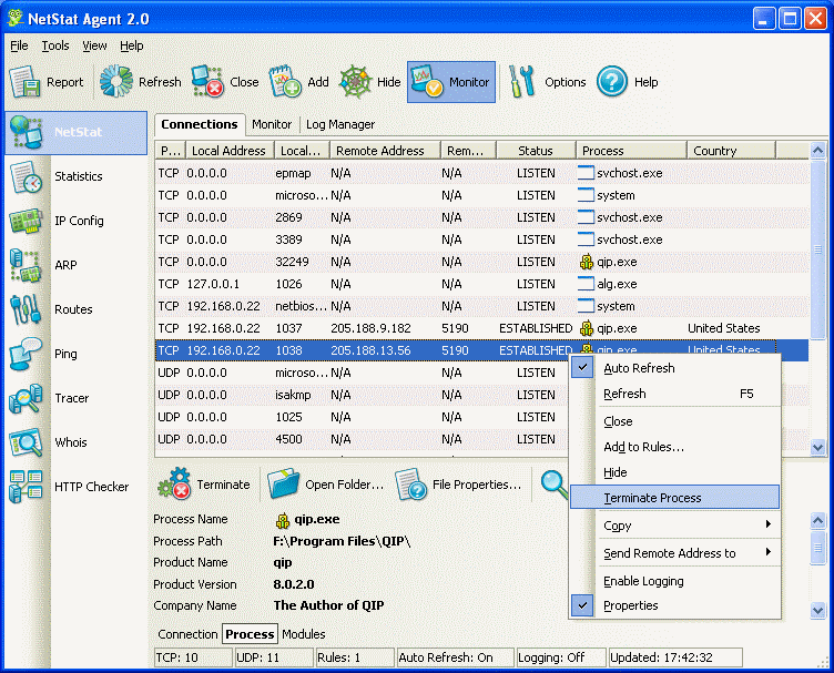 NetStat Agent 3.6