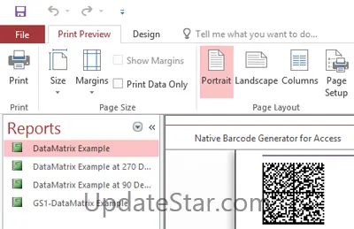 Data Matrix Native Access Barcode 21.2