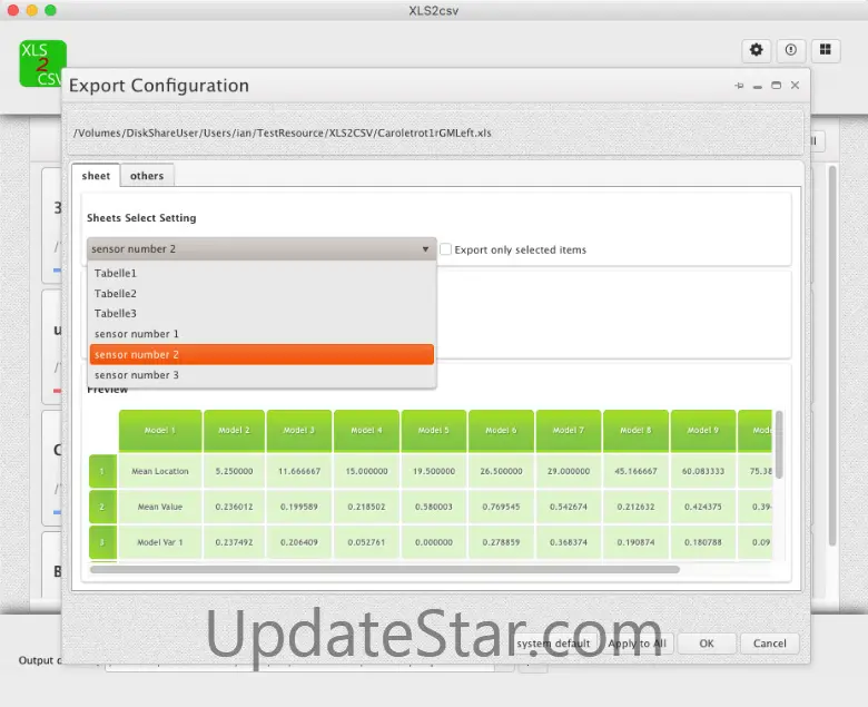 XLS2csv for Mac 4.17