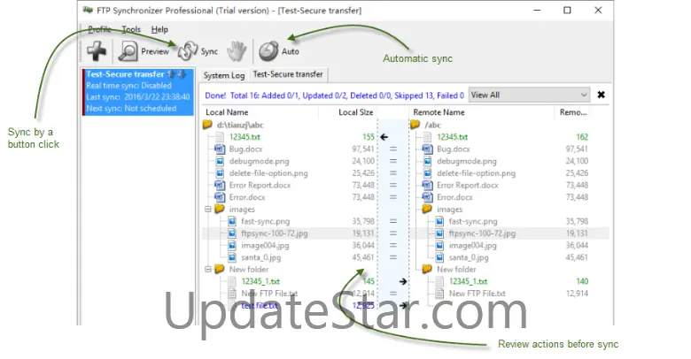 FTP Synchronizer 7.0.15