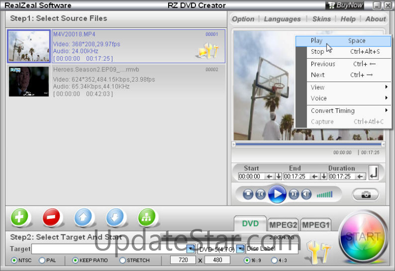 RZ FLV To DVD Converter