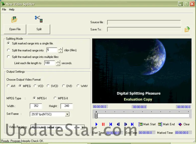 New Video Splitter 1.1