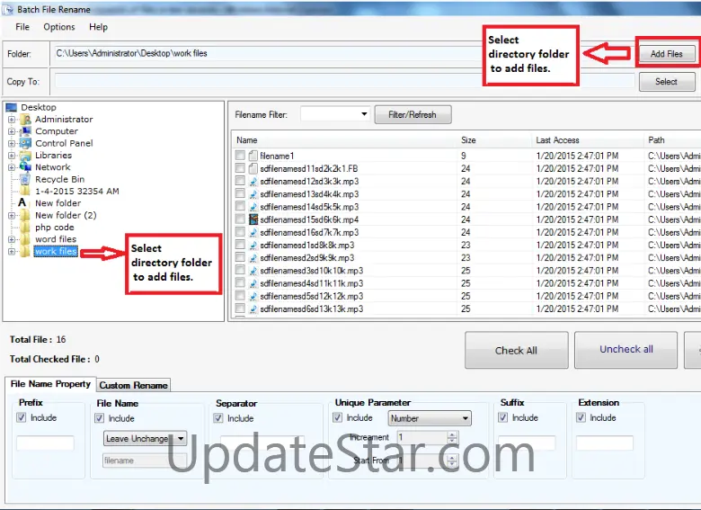 Batch File Rename Software 1.5.1.15