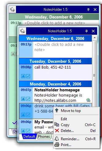 NotesHolder 1.6