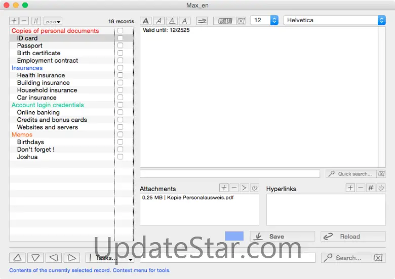 STAR Idea Manager for OS X