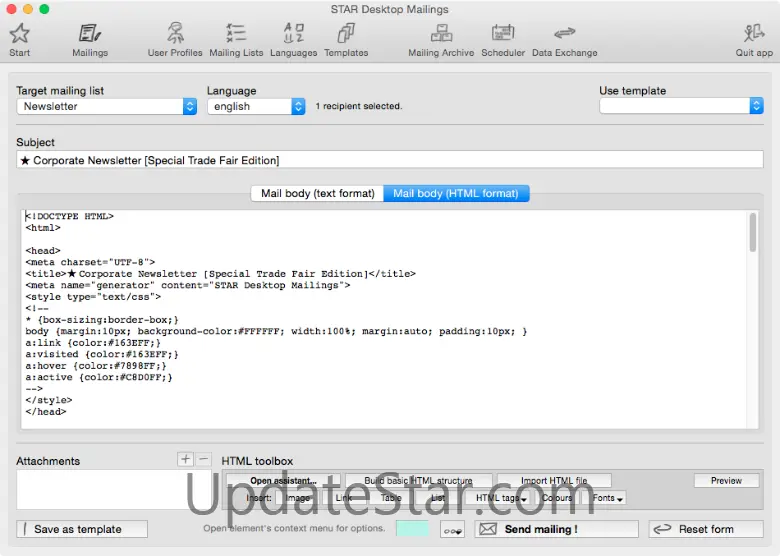 STAR Mailings Desktop Edition for Win