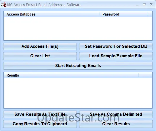 MS Access Extract Email Addresses Software 7.0