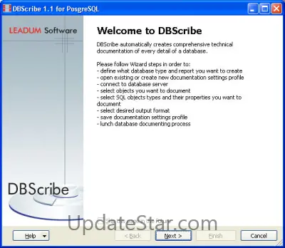 DBScribe for PostgreSQL 1.2