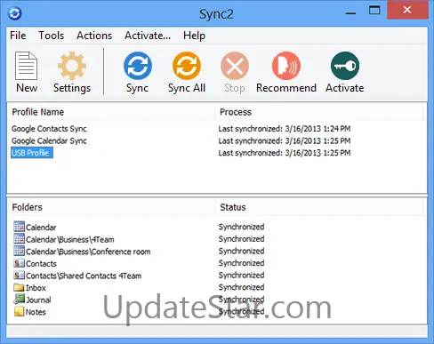 Sync2 for Outlook 2.87