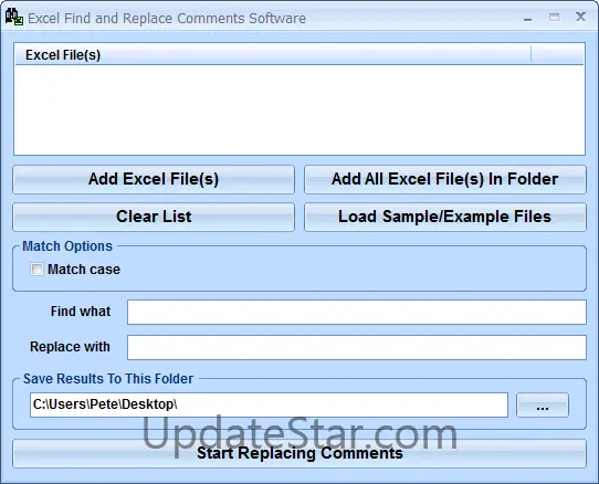 Excel Find and Replace Comments Software 7.0