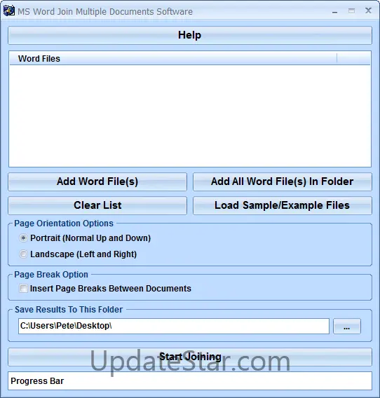 MS Word Join (Merge, Combine) Multiple Documents Software 7.0