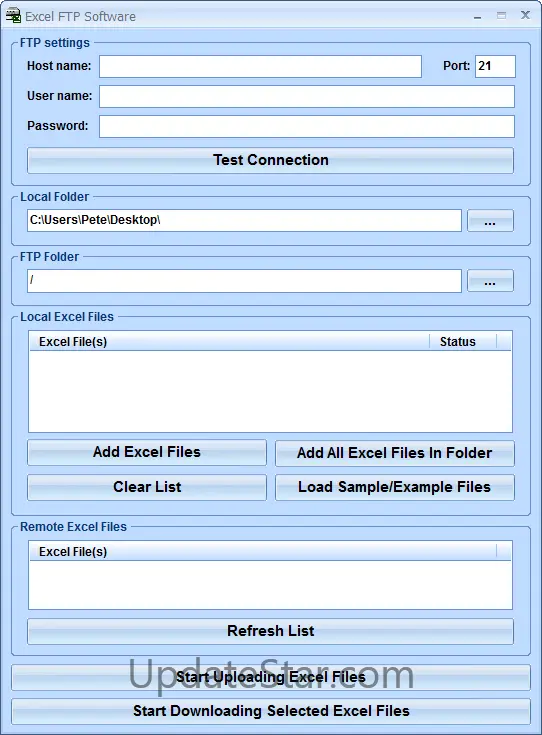 Excel FTP Software 7.0