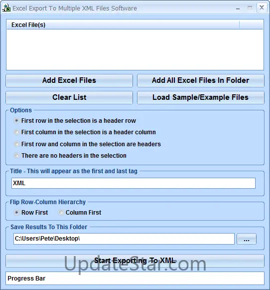 Excel Export To XML Software 7.0