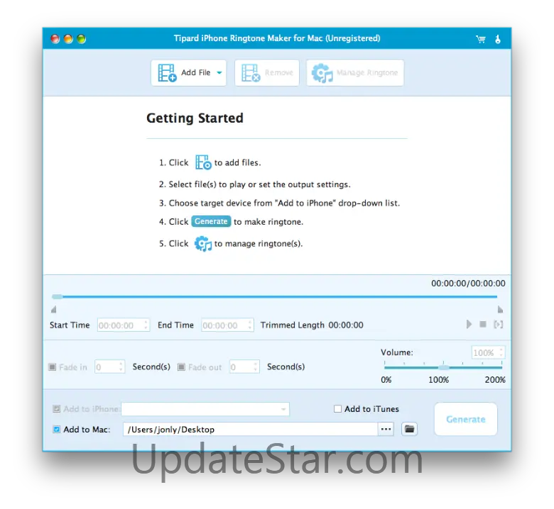 Tipard iPhone Ringtone Maker for Mac 8.1.8