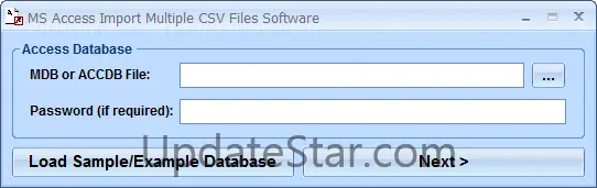 MS Access Import Multiple CSV Files Software 7.0