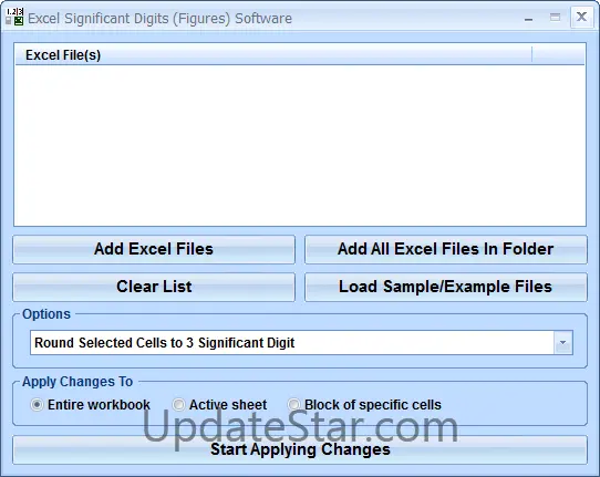 Excel Significant Digits (Figures) Software 7.0