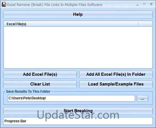 Excel Remove (Break) File Links In Multiple Files Software 7.0