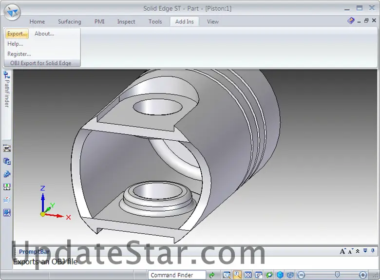 OBJ Export for Solid Edge 1.0