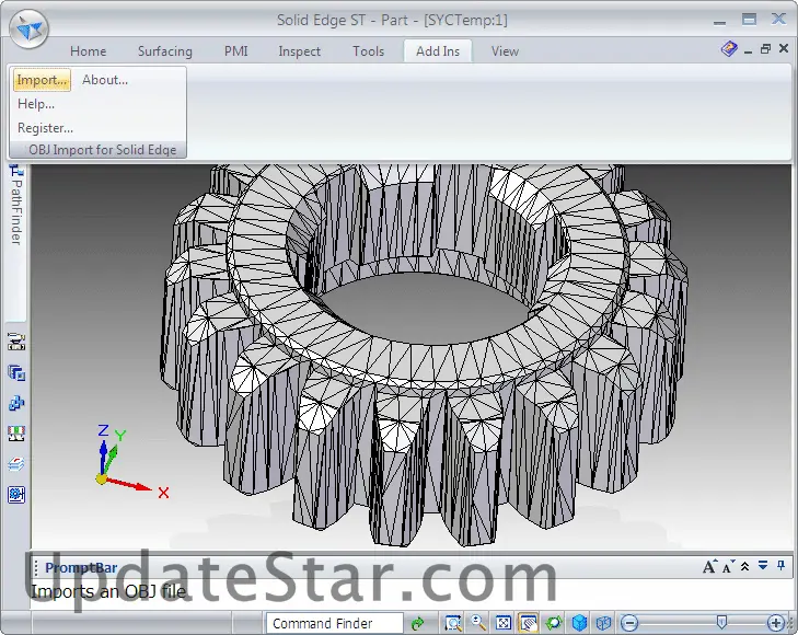 OBJ Export for Solid Edge 1.0