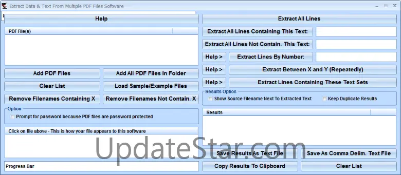 Extract Data & Text From Multiple PDF Files Software 7.0