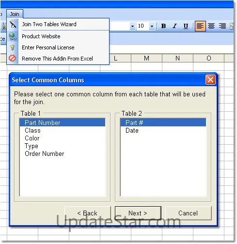 Excel Join (Merge, Match) Two Tables Software 7.0