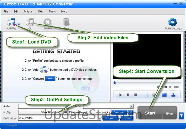 Eztoo DVD To MPEG Converter 1.0.8