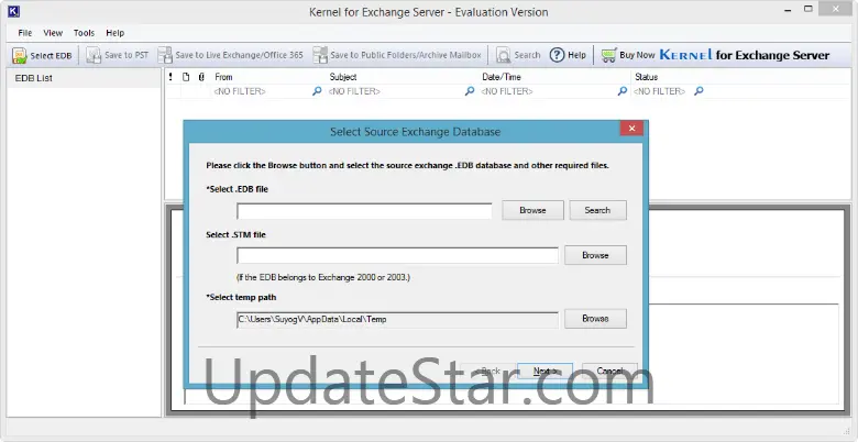 Exchange Server Data Recovery 18.1