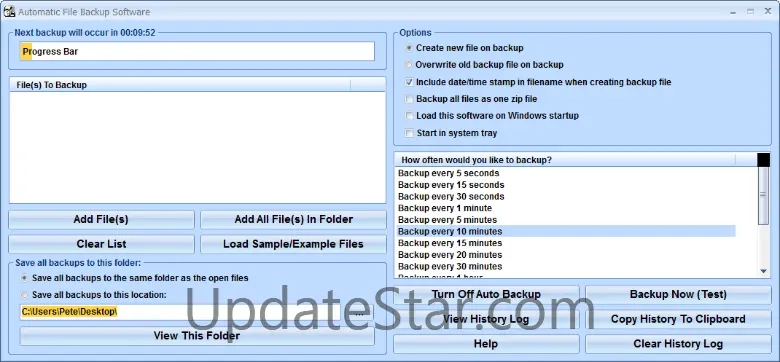 Automatic File Backup Software 7.0