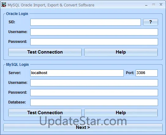 MySQL Oracle Import, Export & Convert Software 7.0