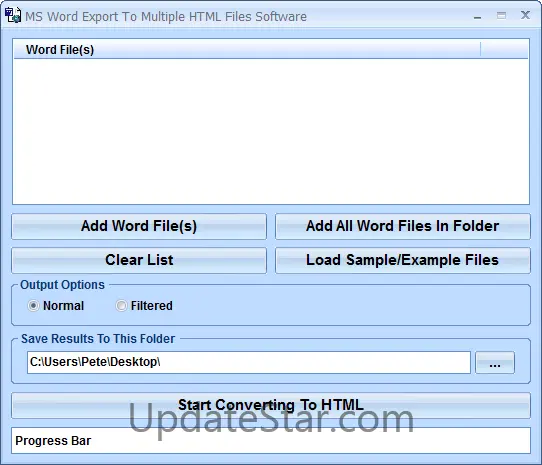 MS Word Export To Multiple HTML Files Software 7.0