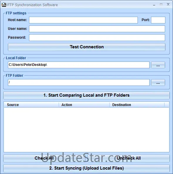 FTP Synchronization Software