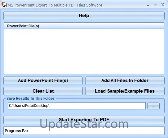 MS PowerPoint Export To Multiple PDF Files Software 7.0