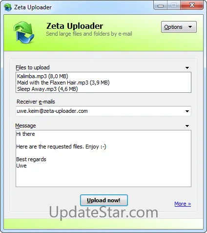 Zeta Uploader (Windows-Client) 2.1.1.107