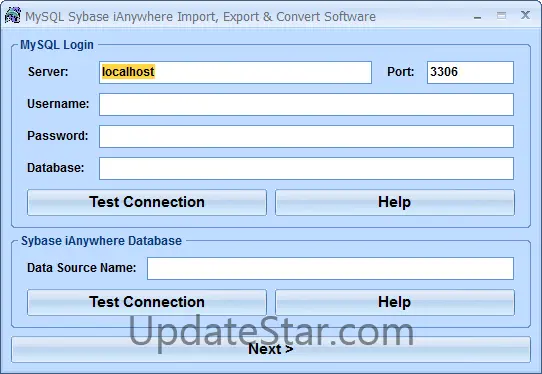 MySQL Sybase Anywhere Import, Export & Convert Software 7.0