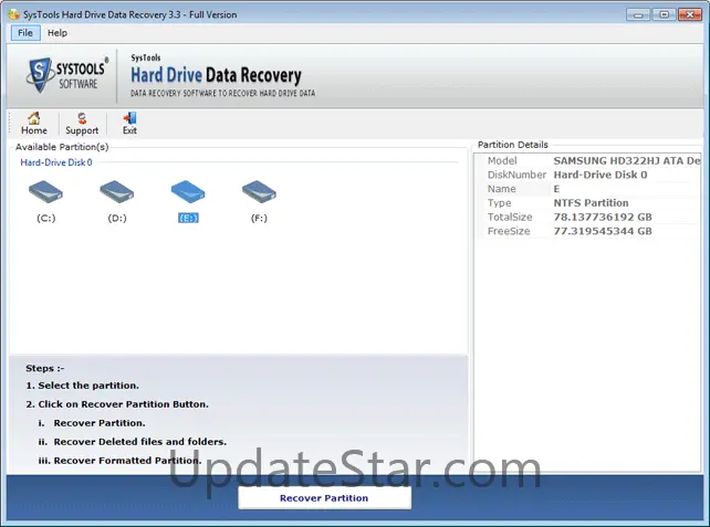 SysTools Hard Drive Data Recovery 10.1