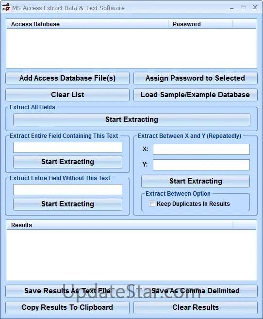MS Access Extract Data & Text Software 7.0