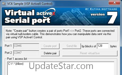 Eltima Virtual Serial Port AX Control 7.1