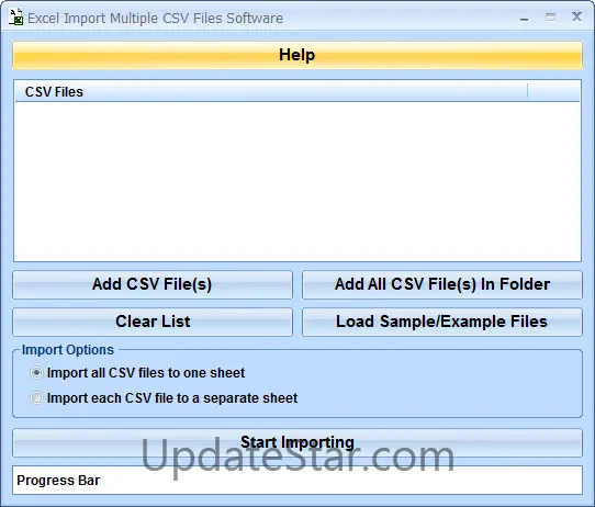 Excel Import Multiple CSV Files Software 7.0