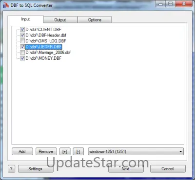 DBF to SQL 3.22