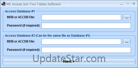 MS Access Join Two Tables Software 7.0