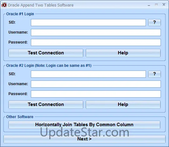 Oracle Append Two Tables Software 7.0