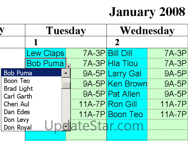 Schedule 3 Shifts Automatically 6.42