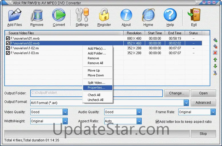 Allok RM RMVB to AVI MPEG DVD Converter 6.5.1634