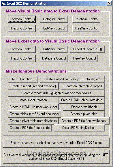 Excel OCX 2.7