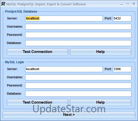 MySQL PostgreSQL Import, Export & Convert Software 7.0