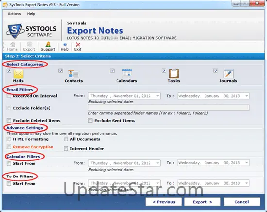 Export Notes Program 9.4