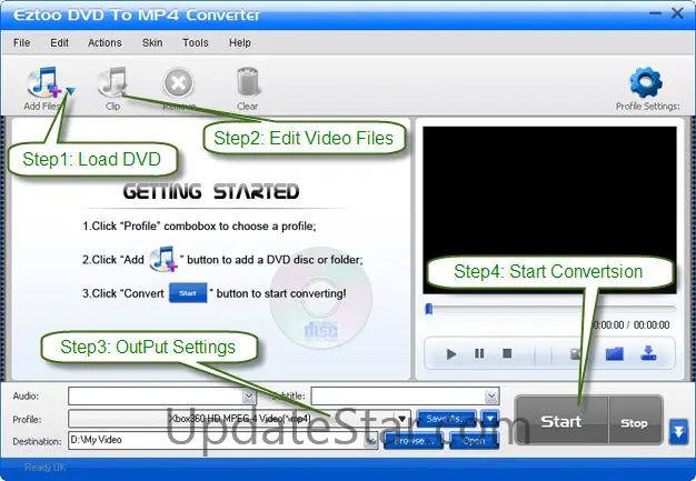 Eztoo DVD To MP4 Converter 1.0.605