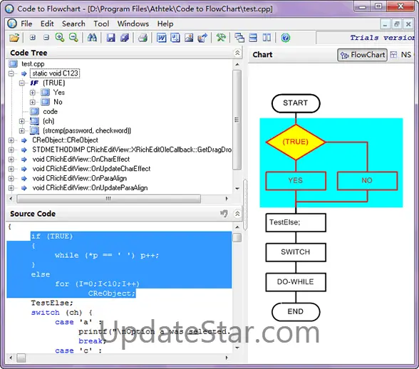 AthTek Code to FlowChart 2.0