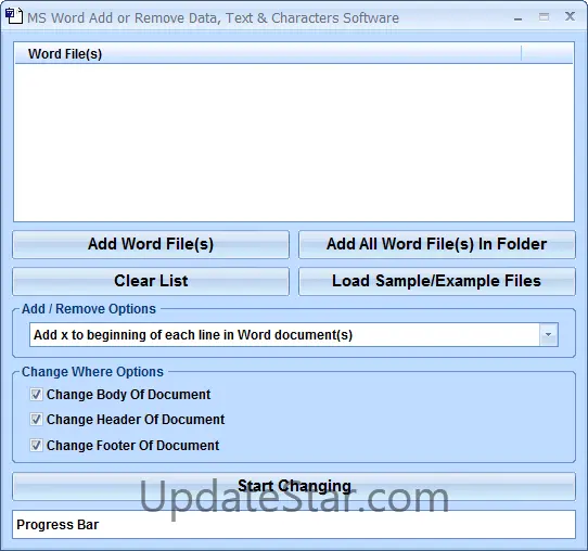 MS Word Add or Remove (Delete) Data, Text & Characters Software 7.0