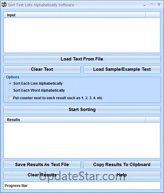 Sort Text Lists Alphabetically Software 7.0